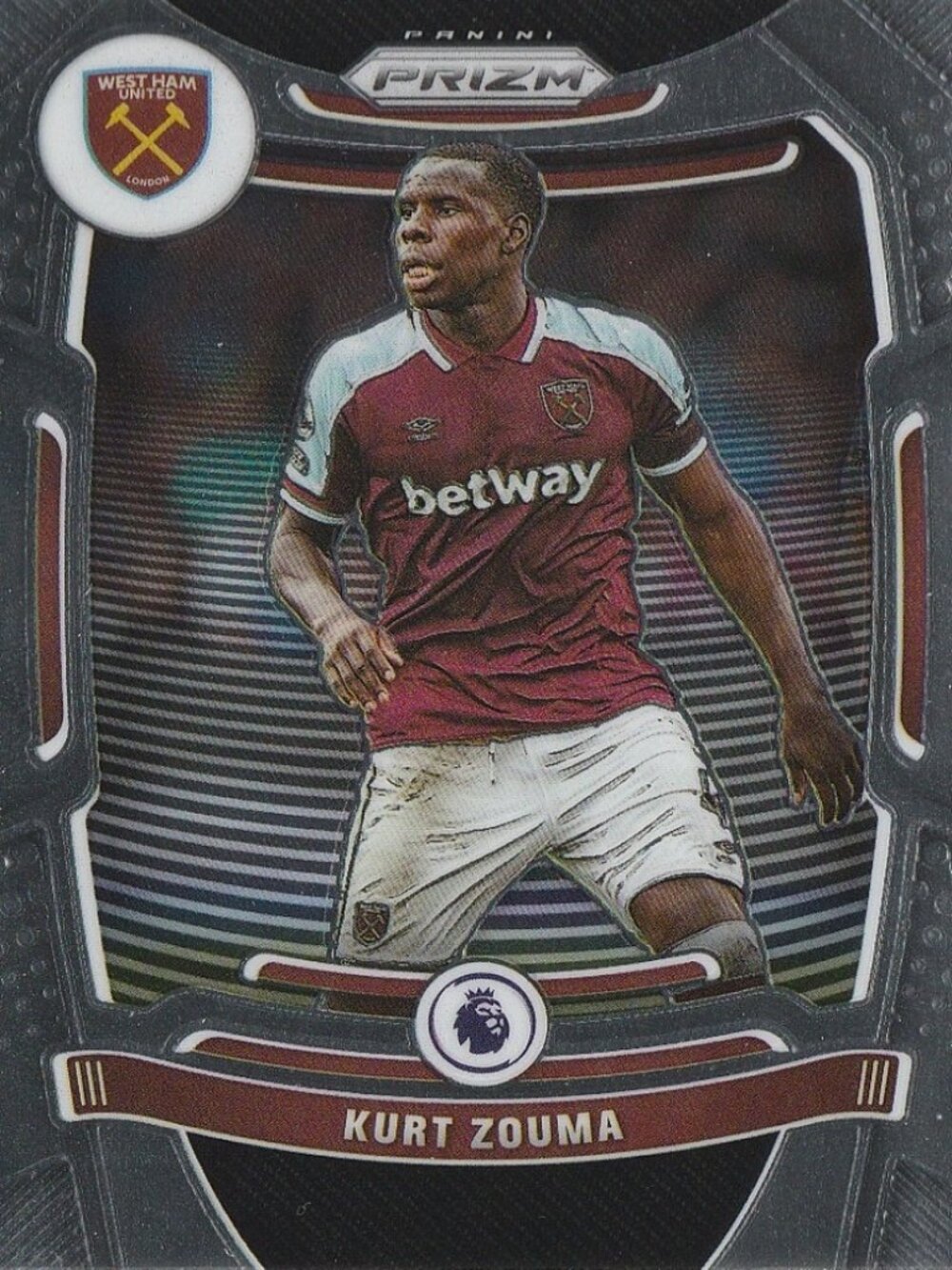 Kurt Zouma - 2021/2022 Panini Prizm Premier League Soccer Card